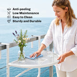 Table railing balcon suspendue ajustable support mural métal mini pupitre rangement