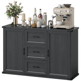 Sideboard with 3 Drawers and 2 Doors, 47