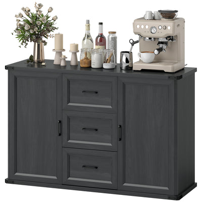 Sideboard with 3 Drawers and 2 Doors, 47