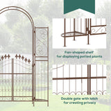 7ft Garden Arch Trellis, Metal Arch