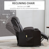 Electric Power Lift Chair, PU Leather Recliner Sofa with Footrest