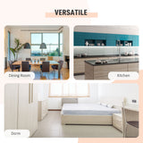 Table pliante polyvalente avec étagères escamotables