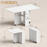 Table à manger extensible, table pliante repliable