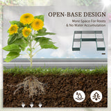 Steel Raised Garden Bed, Set of 5 Large Box Planters for Outdoor Plants Vegetables Flowers Herbs