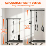 Dog Grooming Arm with Clamp Adjustable Foldable Dog Grooming 2 Loop Noose Small Medium Dogs 18.9
