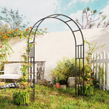 7.3ft Steel Garden Arch Trellis