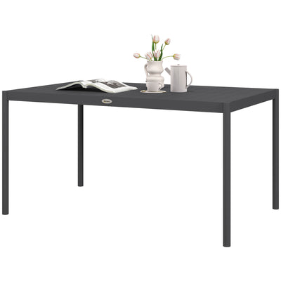 Outdoor Dining Table w/ Aluminium Frame, 57