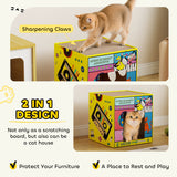 2 in 1 Cardboard Cat House