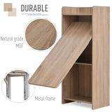 Table pliante 2 en 1, table de salle à manger gain d'espace avec étagère 4 étages pour petits espaces