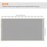 Replacement Mosquito Netting for Gazebo 10' x 1