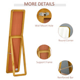 Full Length Mirror for Bedroom, Wall Mirror with Wood Frame, 15