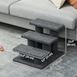 3 Tier Pet Stairs Dog Cat Step Scratch Post Furniture
