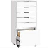 File Cabinet on Wheels Mobile Printer Stand with
