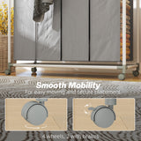 Laundry Hamper with Wheels, 160L Laundry Basket with 4 Removable Bags for Bedroom