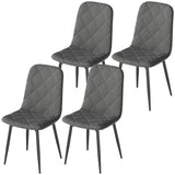 Dining Chairs Set of 4, Upholstered Dining Room Chairs with Steel Legs