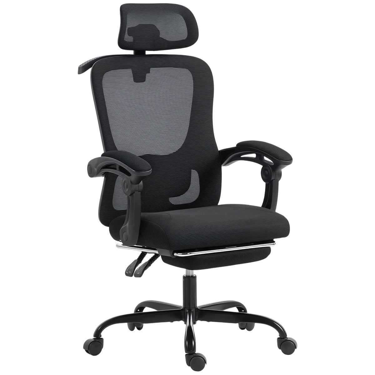 Office Chair, Ergonomic Mesh Computer Desk Chair with Adjustable Headrest, Lumbar Support