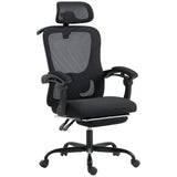 Office Chair, Ergonomic Mesh Computer Desk Chair with Adjustable Headrest, Lumbar Support