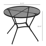 Table à manger patio ronde 35