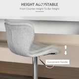 Ensemble de 2 tabourets de bar hauteur comptoir tabouret pivotant hauteur ajustable chaises de bar avec repose-pieds pour cuisine salle à manger maison bar