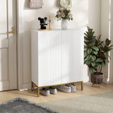 Armoire à chaussures avec tablettes réglables et charnières à fermeture douce, pour 15-20 paires de chaussures