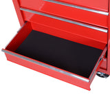 5 Drawer Roller Tool Chest, Mobile Lockable Toolbox, Storage Organizer with Handle for Workshop Mechanics Garage