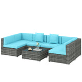 7 Pieces Patio Furniture Set