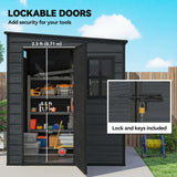 Outdoor Storage Shed with Lockable Door