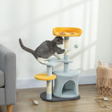 Cat Tree for Indoor Cats, 31.5 inch Cat Tower with Plush Perch