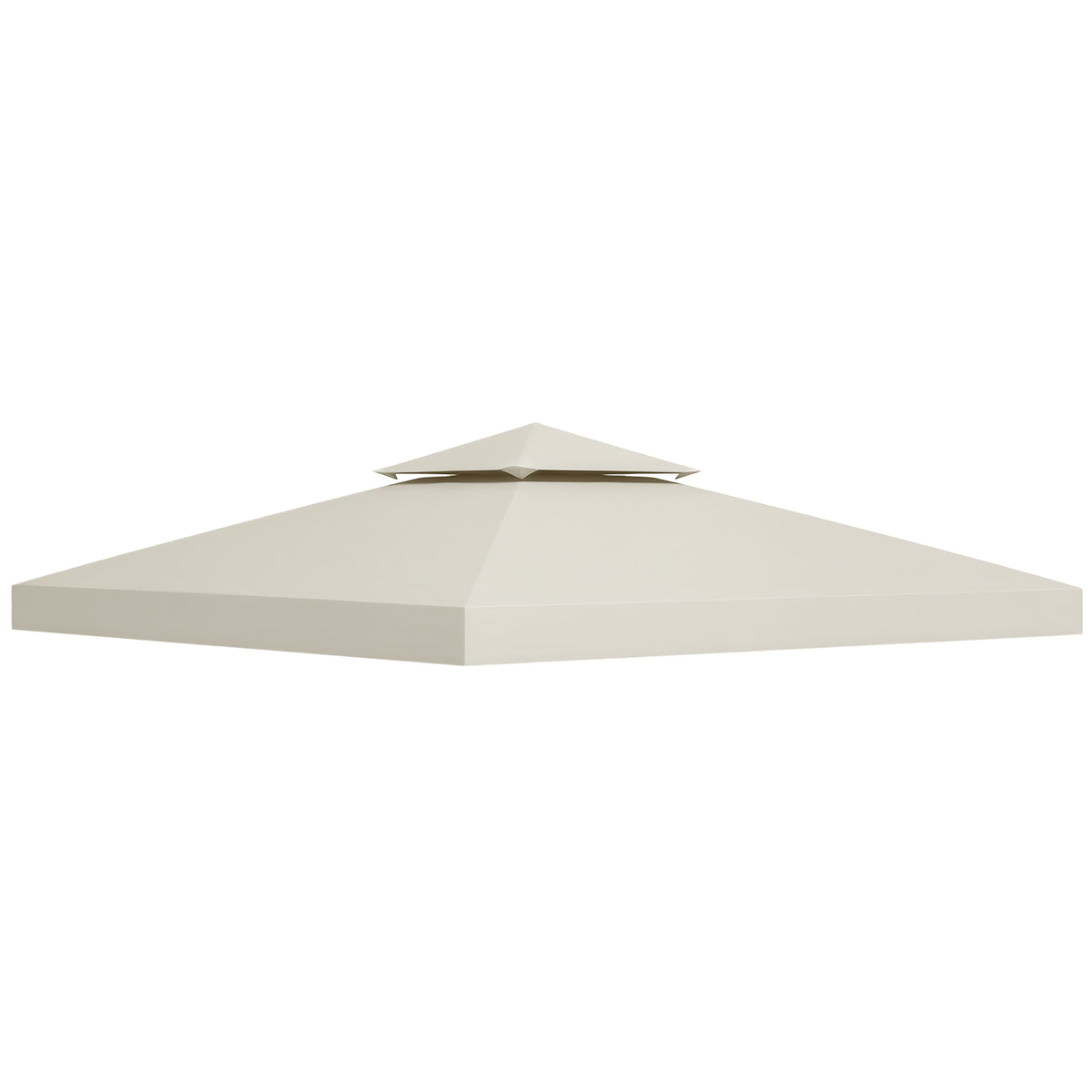 10' x 10' Square 2-Tier Gazebo Canopy Replacement Top Cover Outdoor Garden Sun Shade