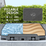 Umbrella Base Plastic Umbrella Stand for Cantilever Umbrella with Wheels