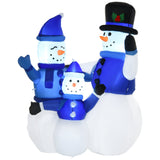 8 Ft Tall Outdoor Lighted Airblown Inflatable Christmas Lawn Decoration - Waving Snowman