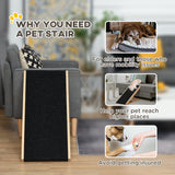 Dog Ramp Foldable Pet Ramp for Bed Couch, Height Adjustable, for Cats Large Dogs with Non Slip Carpeted Surface
