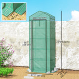 5 Tier Mini Greenhouse, Portable Outdoor Flower Stand with Shelf Clips, Indoor Greenhouse with Steel Frame, 27.25