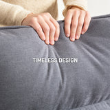 Fauteuil moderne en tissu bouleau, Chaise d'appoint avec jambe et bras courbes pour salon
