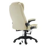 Massage Office Chairs Computer Executive Ergonomic Heated Vibrating Beige