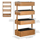 4-Tier Raised Garden Bed, 31.5