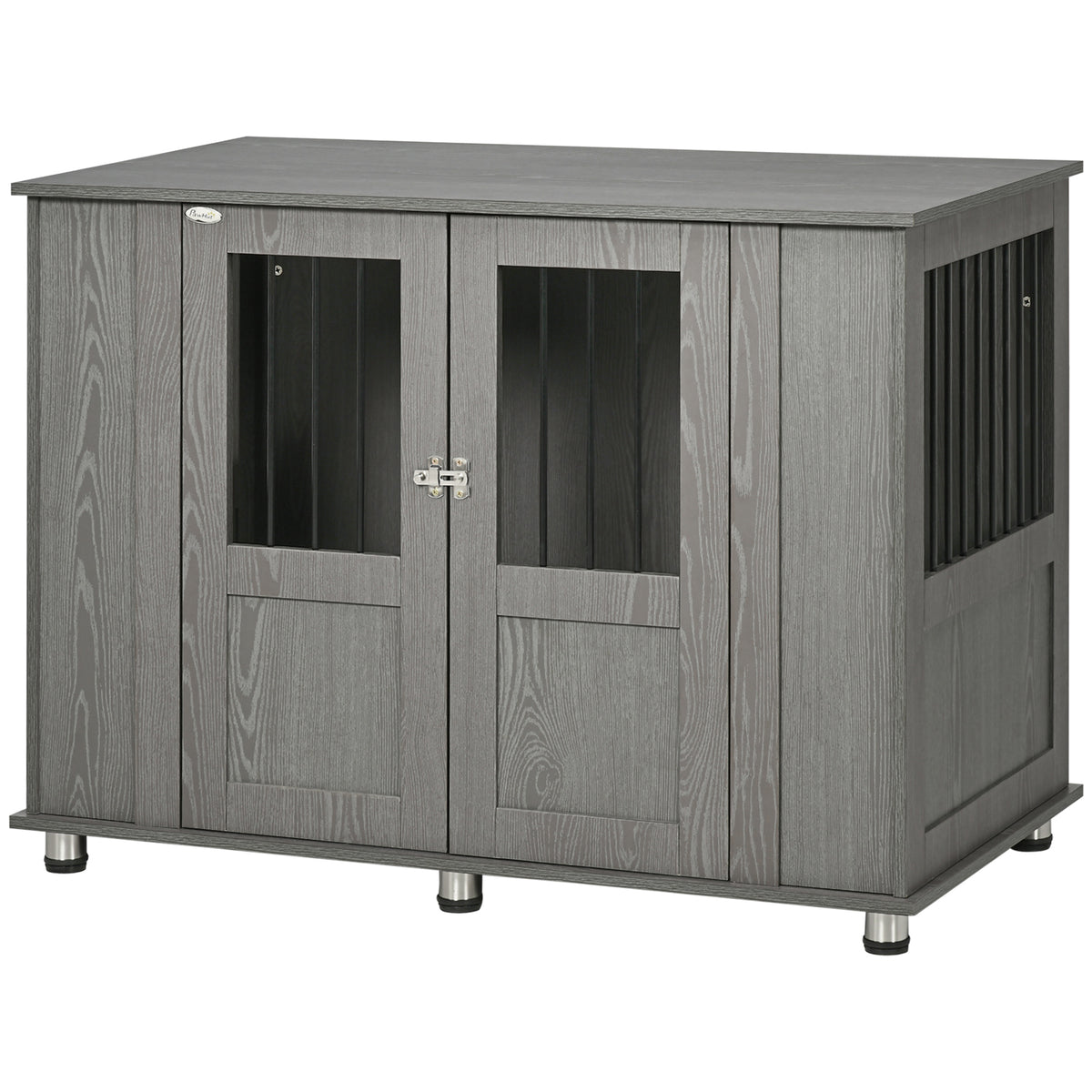 Dog Crate Furniture with Lockable Magnetic Door, Adjustable feet for Extra Large, Medium & Small Dogs
