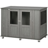 Dog Crate Furniture with Lockable Magnetic Door, Adjustable feet for Extra Large, Medium & Small Dogs