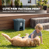 Dog Poop Outdoor Garbage Bin, 8 Gal Pet Waste Garbage Can with Lid and Pedal