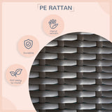 Rattan Dog House with Canopy, Wicker Dog Bed with Water-Resistant Cushion, for Small and Medium Breeds