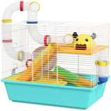 3 Tiers Hamster Cage for Gerbil, Exercise Wheel, 18