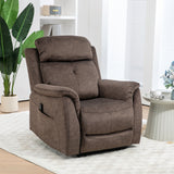 Fauteuil inclinable manuel avec massage par vibration, fauteuil inclinable pour salon avec poches latérales