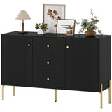 Buffet Cabinet, Modern Sideboard with 3 Soft-Close Drawers and 2 Adjustable Shelves for Living Room