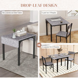 Foldable Dining Table Set for 2