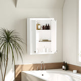 Bathroom Cabinet Wall Mounted, Modern Bathroom Wall Cabinet with 2 Doors and 2 Adjustable Shelves