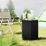 Table d'appoint hexagonale, Petite table d'extrémité avec 4 pieds ajustables pour intérieur