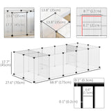 20 panneaux Cage pour petits animaux DIY avec porte