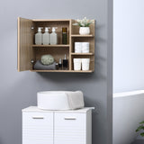 Medicine Cabinet with Mirror, Bathroom Wall Cabinet with 3 Open Shelves