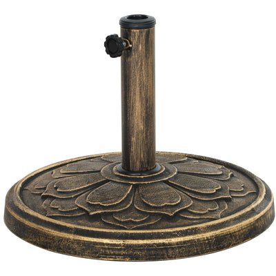 26 lbs Resin Round Patio Umbrella Base, Umbrella Stand Base
