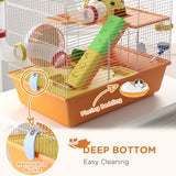 3 Tiers Hamster Cage for Gerbil, Exercise Wheel, 18